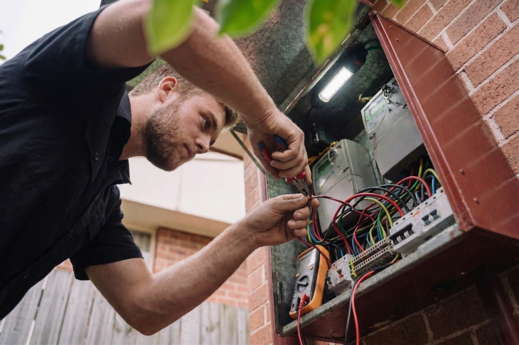 Blakehurst electrician performing electrical work